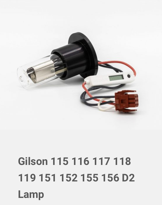 Gilson 115 116 117 118 119 151 152 155 156 24363A D2 Lamp