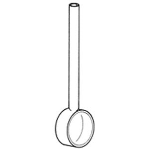 Type 37 Quartz Cylindrical Cuvette with Long Outlet