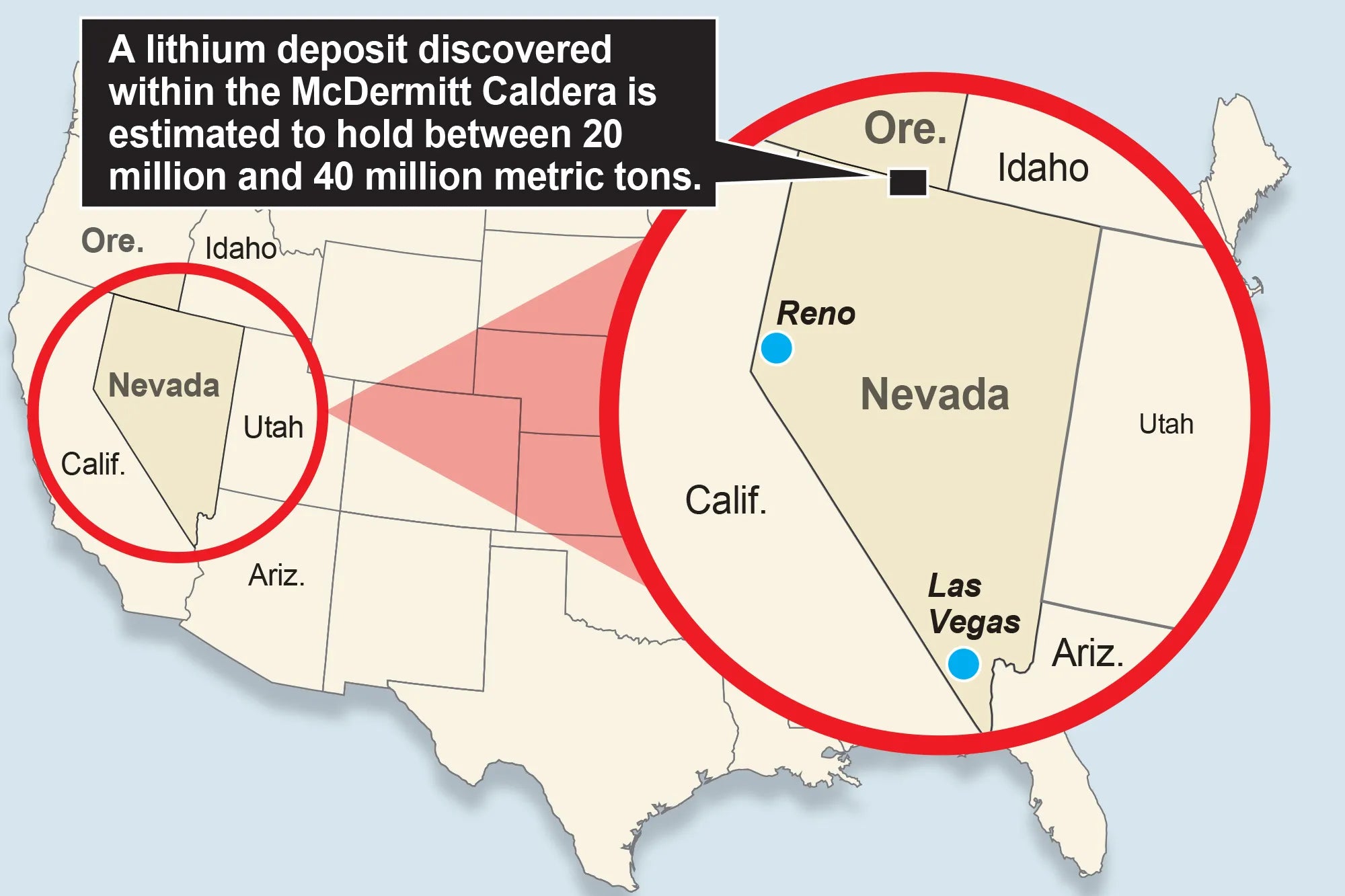 Lithium deposit found in the US may contain 120 million tons