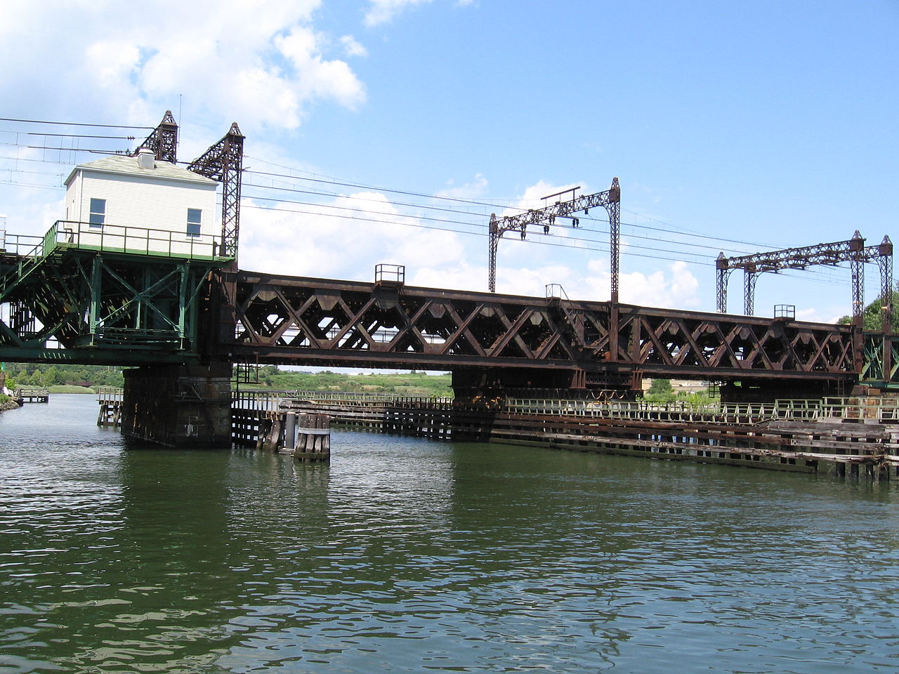 A bridge over contaminated water